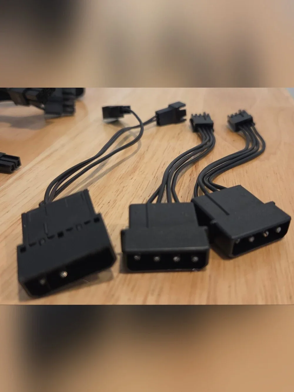 Lot Of 8 Cables Assorted Type 3 8-Pin CPU 4-Pin Floppy PCI-E P01001 New Untested